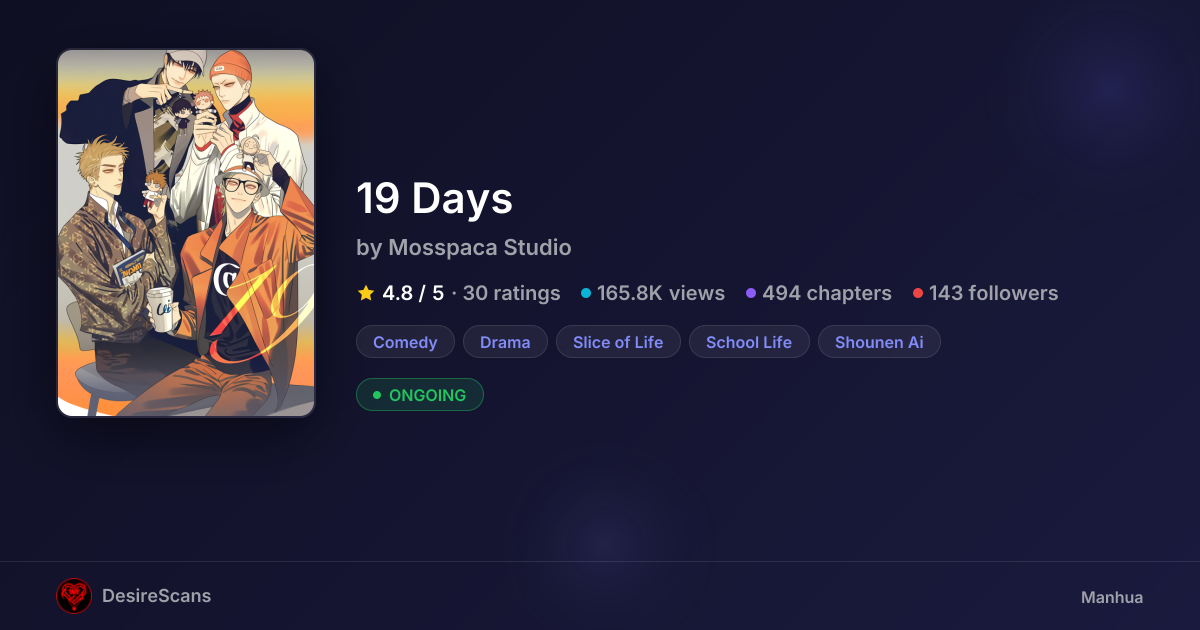 19 Days by Mosspaca Studio | DesireScans