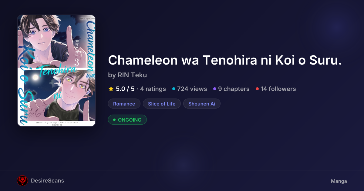 Chameleon wa Tenohira ni Koi o Suru. by RIN Teku | DesireScans