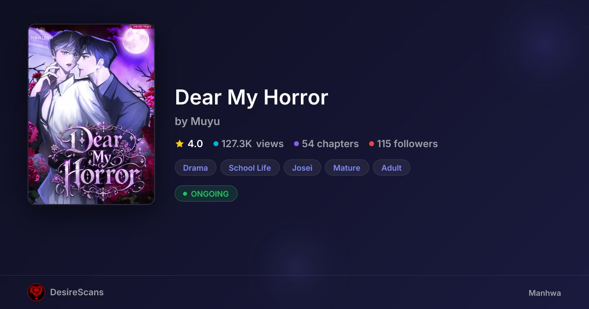 Dear My Horror by Muyu | DesireScans