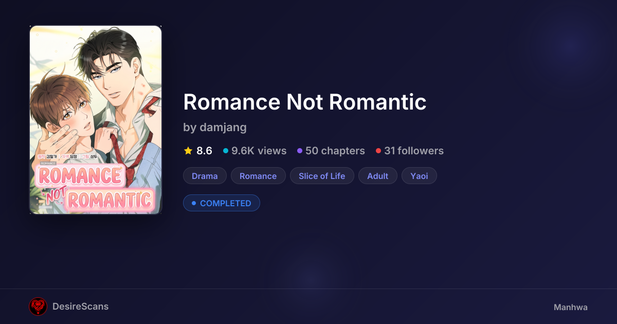 Romance Not Romantic by damjang | DesireScans