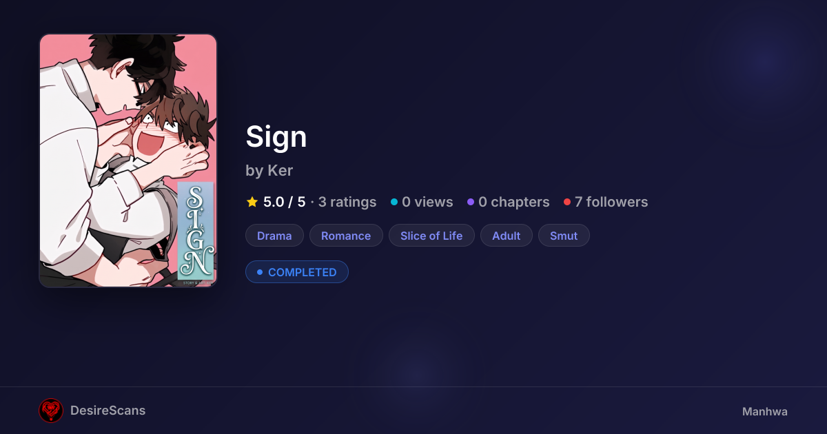 Sign by Ker | DesireScans