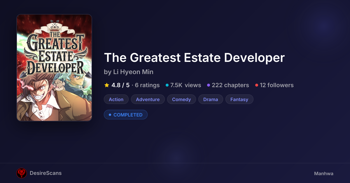 The Greatest Estate Developer by Li Hyeon Min | DesireScans