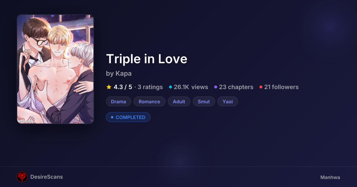 Triple in Love by Kapa | DesireScans