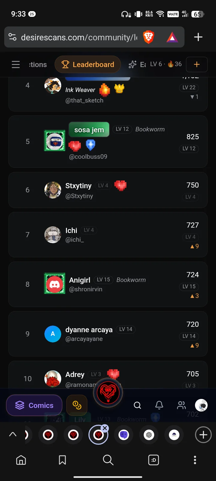 Image 1 of 1 attached to "Leaderboard"