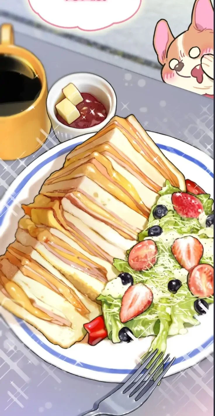Image 1 of 5 attached to "A moment of silence for the terrifying, hyper-realistic 3D food they put on the dinner tables 🥩💀"