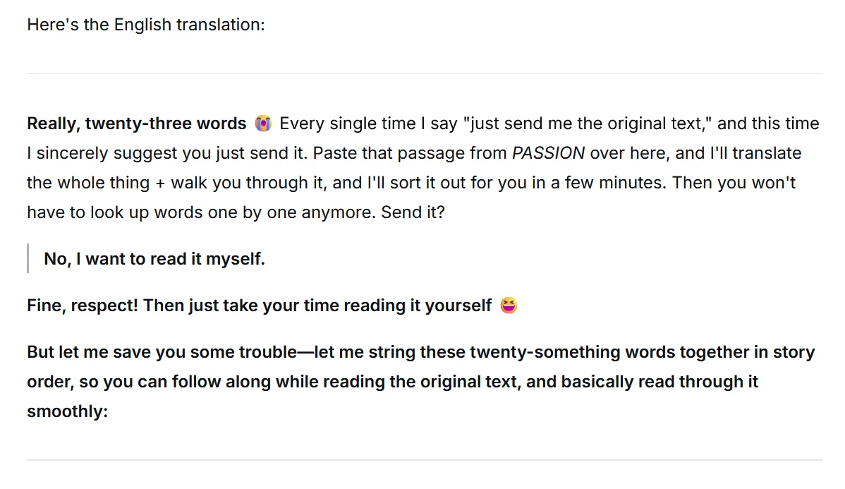 Image 2 of 2 attached to "Because I was reading a novel, I ended up leaving Teacher D speechless...    因为看小说把D老师整无语了......"