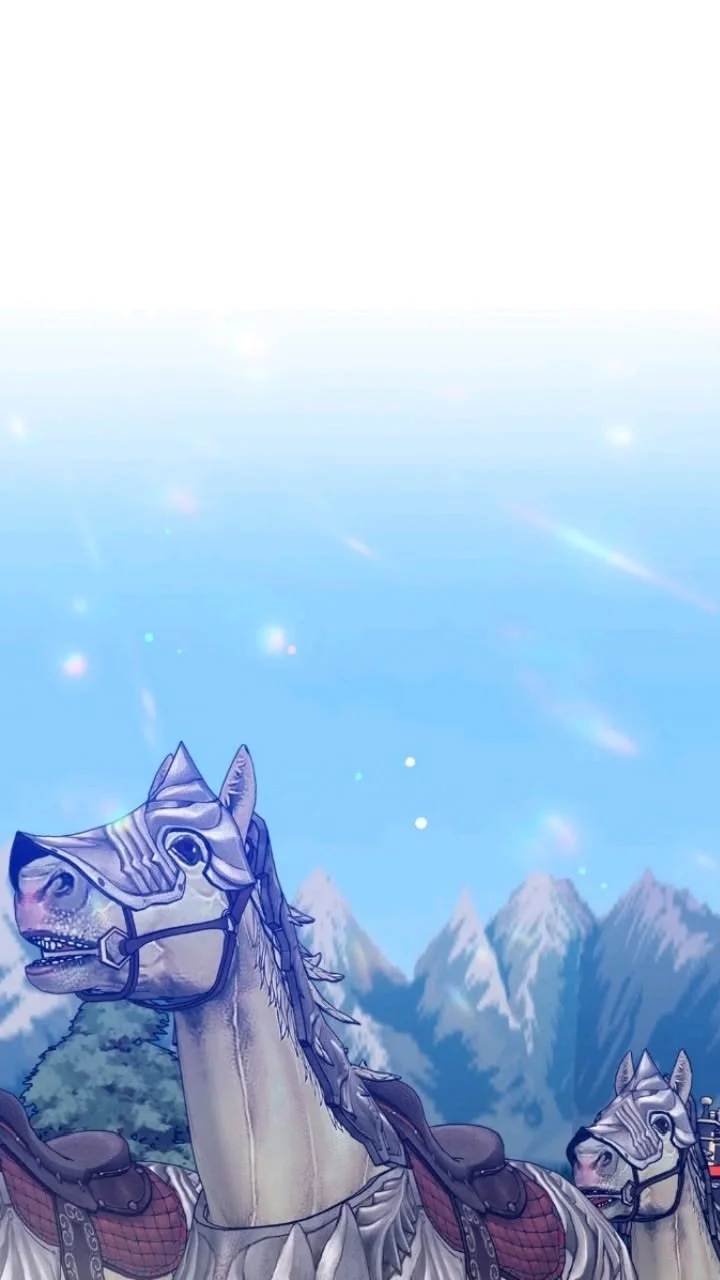 Image 2 of 5 attached to "Can we take a moment to appreciate the unhinged 3D horses and pets in manhwas? 🐎🐈"